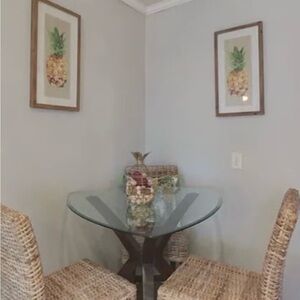 Pineapple wall art set of two